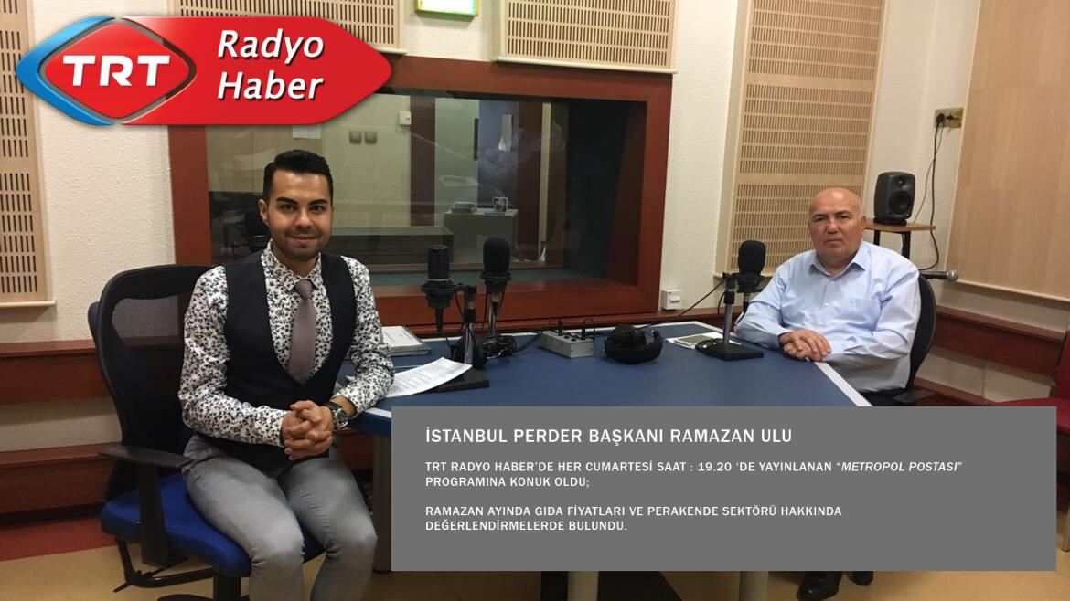 İST. PERDER BAŞKANI RAMAZAN ULU TRT RADYO HABER KONUĞU