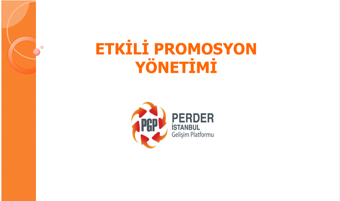 PGP - Etkili Promosyon Yönetimi