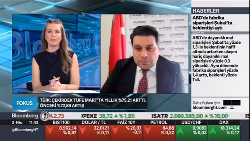 Başkanımız Faruk Güzeldere, BloombergHT TV Reyhan Baysan‘ın canlı yayın konuğu oldu. 