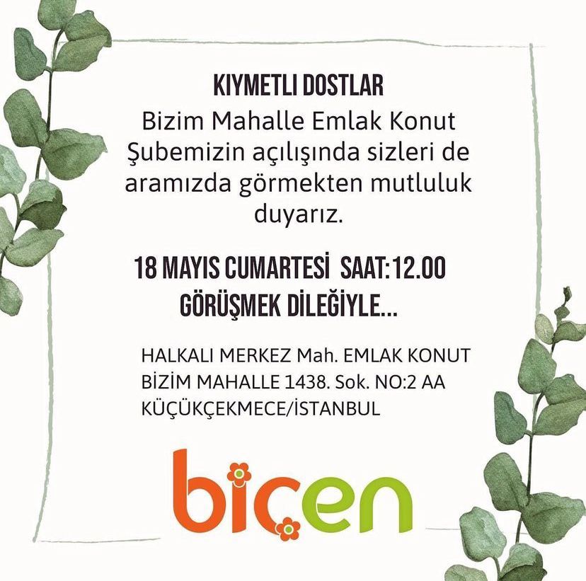 Biçen Market Şube Açılışı...