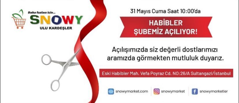 Snowy Ulu Kardeşler Market Şube Açılışı...