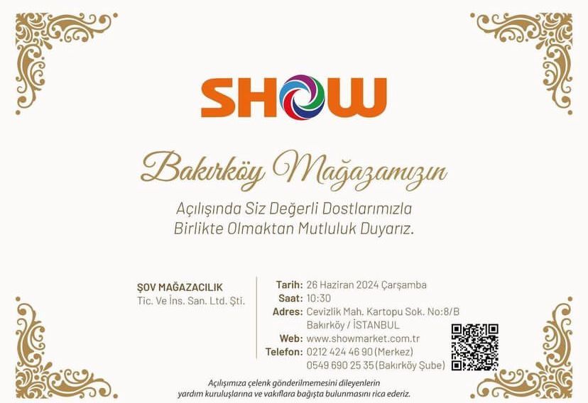 Show Market Şube Açılışı...