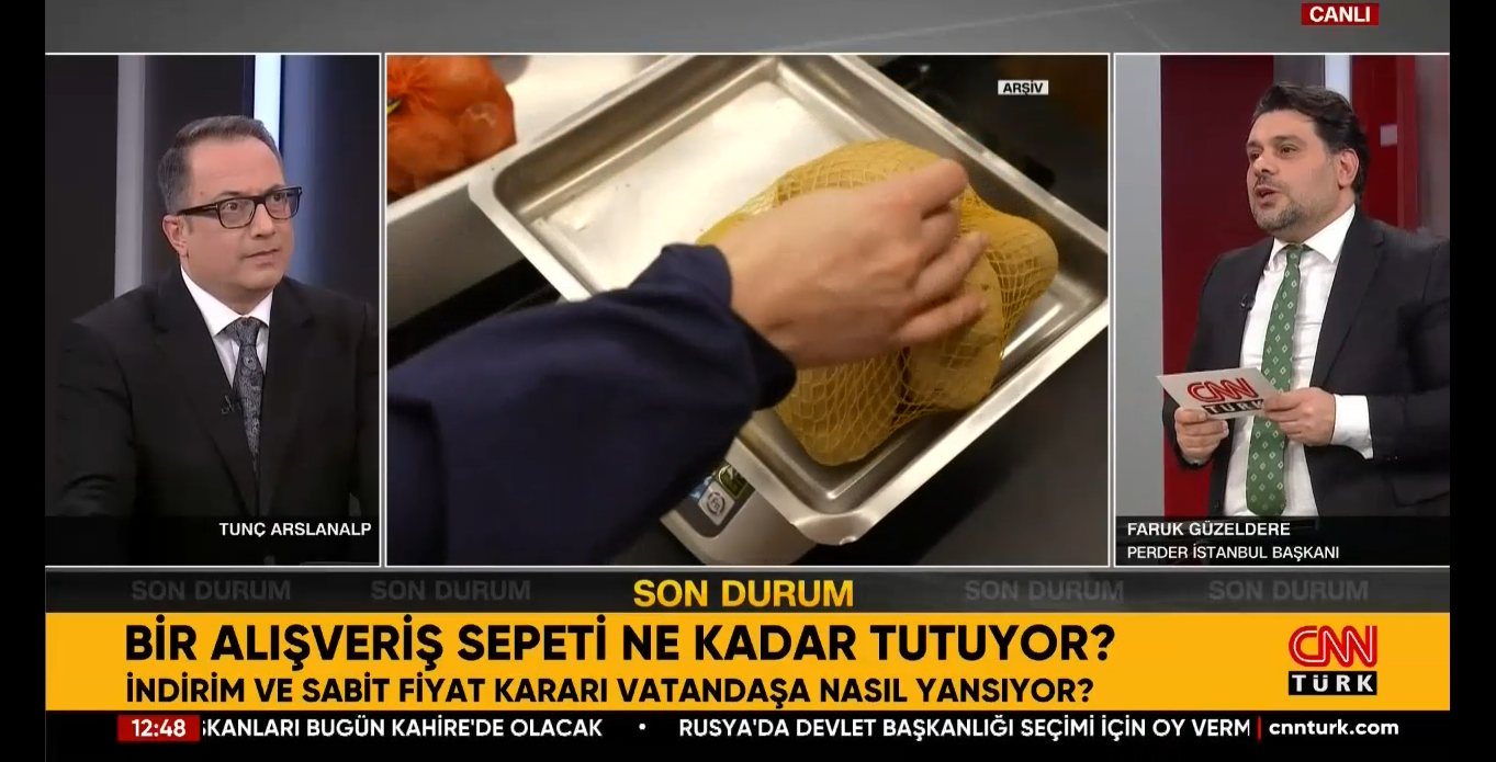Başkanımız Faruk Güzeldere, CNNTÜRK Canlı Yayınında Perakende Sektörü Hakkında Değerlendirmelerde Bulundu.