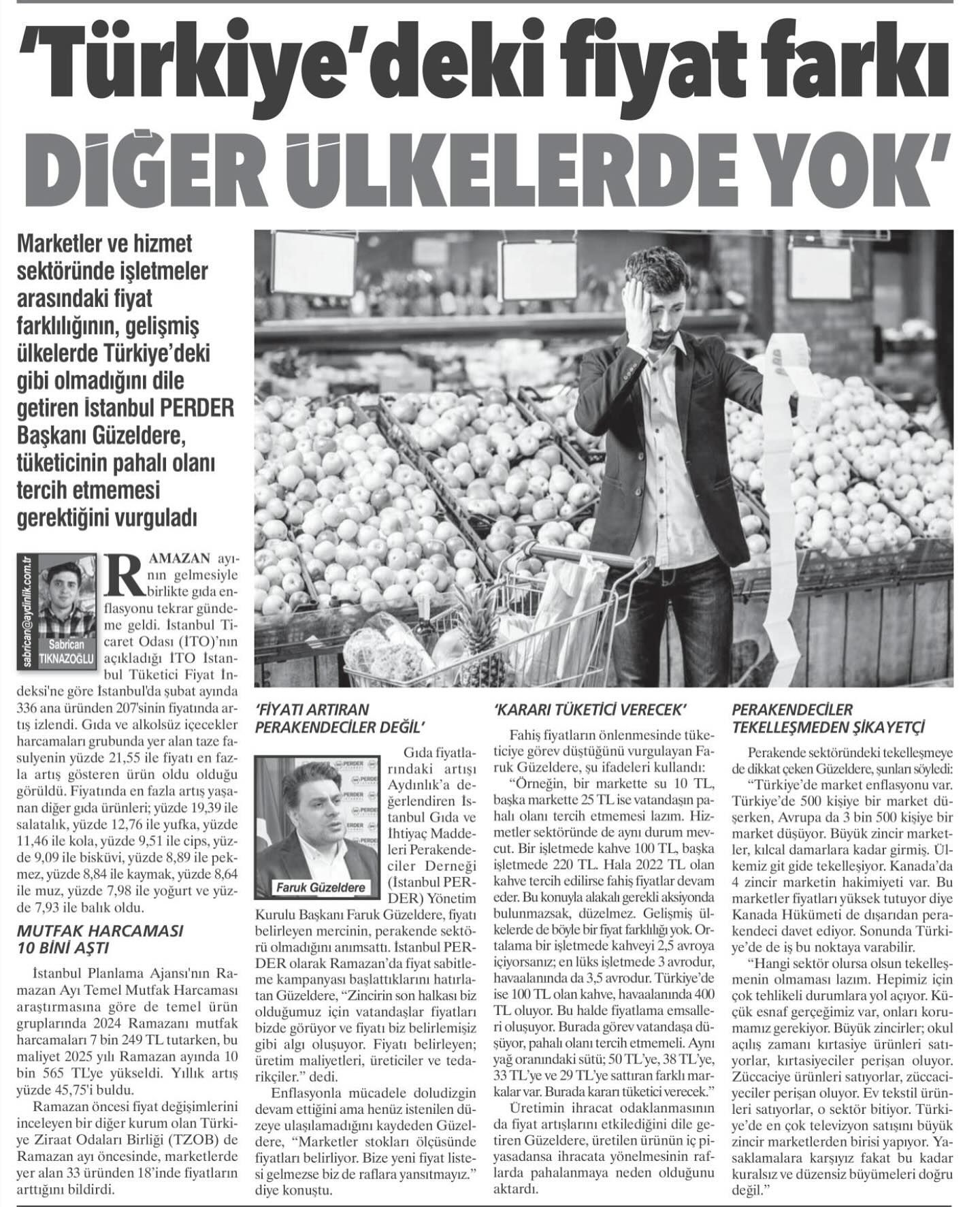 ‘Türkiye’deki fiyat farkı diğer ülkelerde yok’