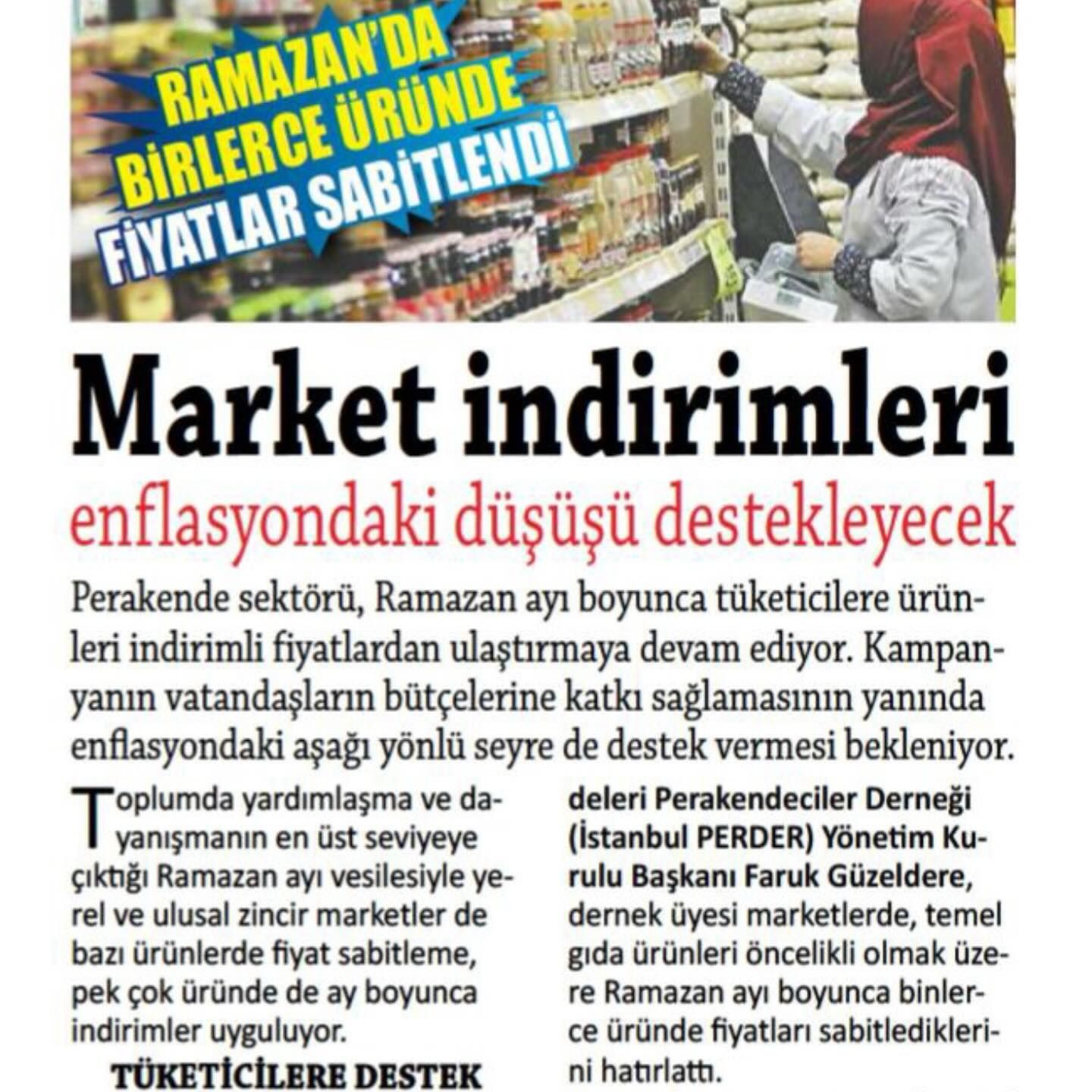 Yerel Marketlerden Enflasyona Karşı Kararlı Mücadele
