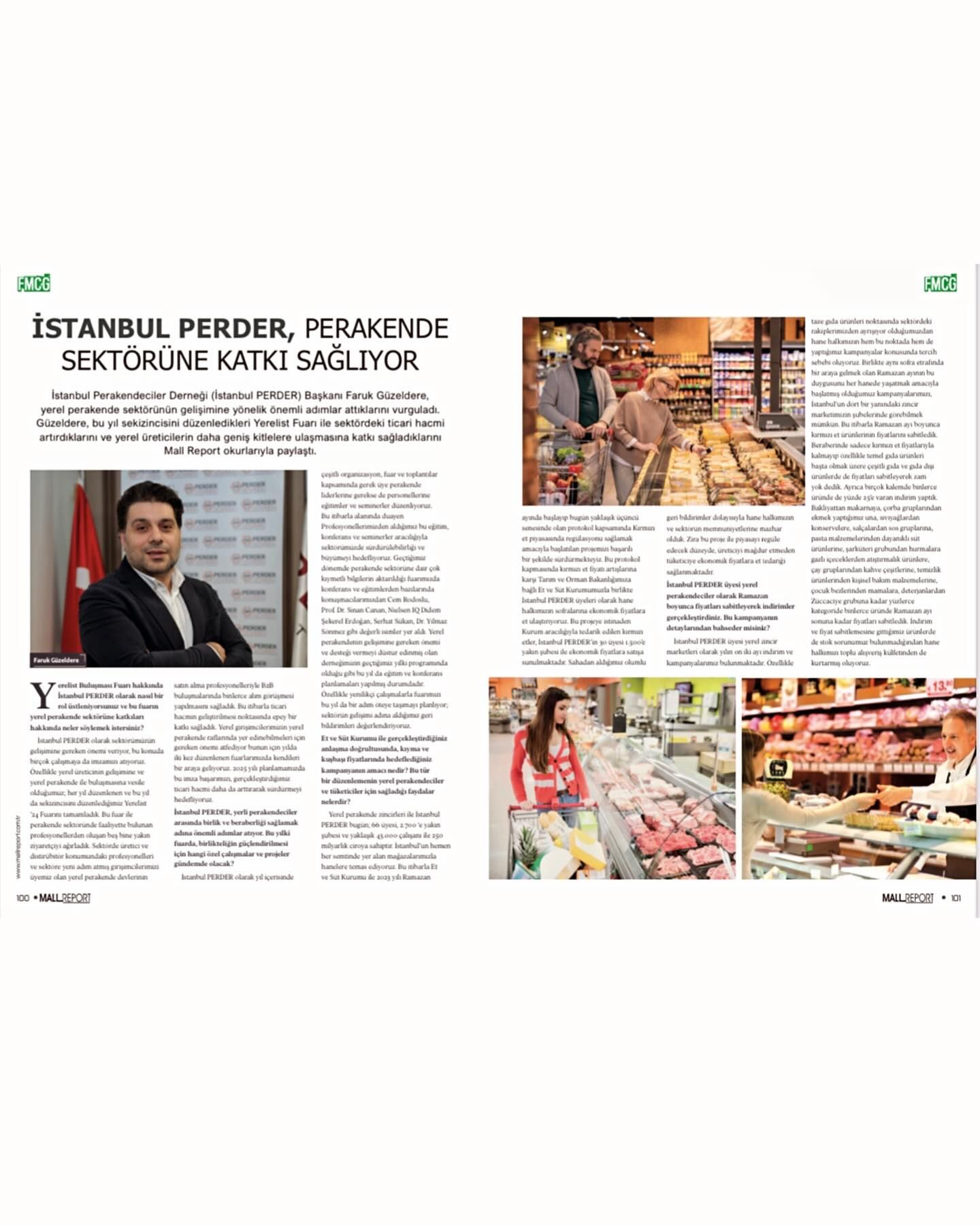Başkanımız Faruk Güzeldere Mall Report Dergisi röportajı.