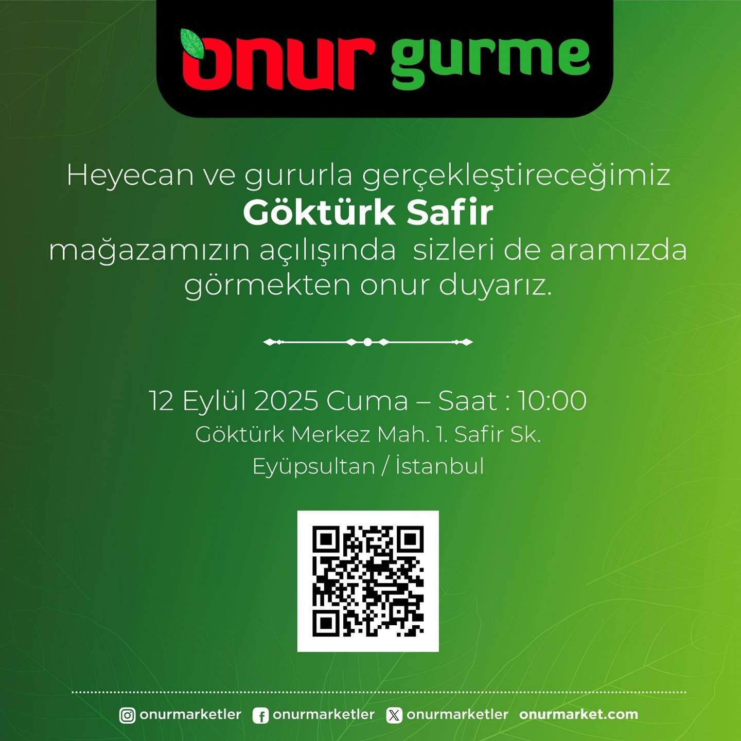 Onur Gurme’den Göktürk Safir’de Yeni Şube